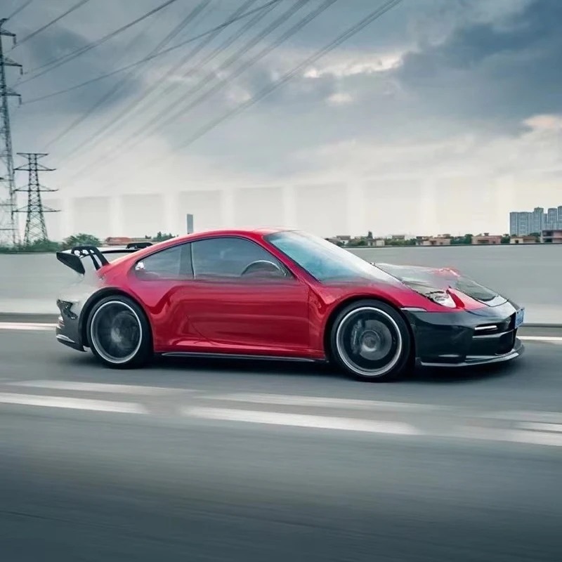 Carrera Upgrade GT3 Style Dry Carbon Fiber New Carbon Glossy Screw-On Front Bumper Hood Body Kits for 911 992 LCK Brand 6-Month